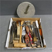 Box Lot of Hand Tools - Lufkin Hi Line Tape