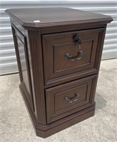 Whalen Co. 2 drawer locking file cabinet wood