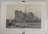 Gaildrau, Notre Dame Facade laterál du Midi, Litho