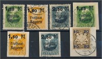 GERMANY BAVARIA #231-237 USED FINE-VF