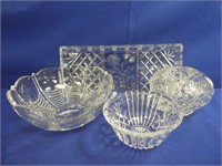 Lot Of Glass Serving Pieces