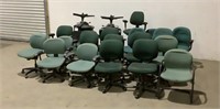 (Qty - 23) Assorted Rolling Office Chairs-