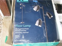 3 Light Black Matte Floor Lamp / Unused in Box