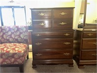 Solid Wood 5 Drawer Chest, Ex. Condition