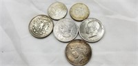 Assorted silver coins (See description)