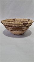 Hand woven basket 9in diameter and 4in tall