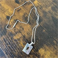 Gucci G Logo Sterling Silver Necklace