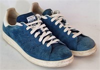 Adidas Stan Smith Blue Suede Tennis Shoes