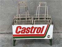 Original Castrol 12 Bottle Oil Rack With Screen