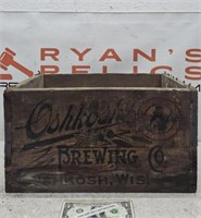Oshkosh Brewing Company Wooden Beer Advertising