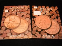 (2) Albums Lincoln Cents 1941-2013  (175 coins)