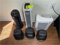 GROUP OF SPACE HEATERS WORK