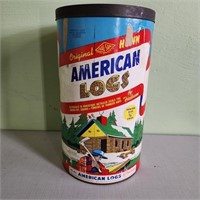 1958 Original American Logs Cannister and Logs