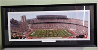 Ohio State Stadium Print 2001, Matted and Framed,
