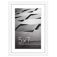 Americanflat White 5x7 Picture Frame - Use as 4x6