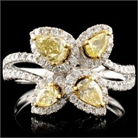 18K Gold 1.22ctw Fancy Diamond Ring