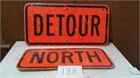 DETOUR & NORTH CONSTRUCTION SIGNS