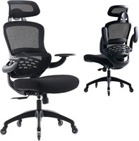 Kidol & Shellder Ergonomic Office Chair, Black