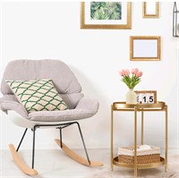 TeoKJ 2 Tier Gold Side Table