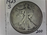 1923-S Walking Liberty Half Dollar