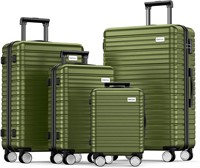 BEOW 4-Piece Luggage Set, OliveGreen
