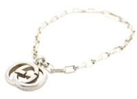 Gucci Silver Interlocking GG Bracelet