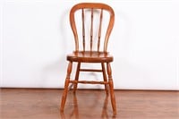 Vintage Solid Maple Farmhouse Chair