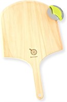 Basewood Pizza Peel With Wheel Pizza Cutter, 16" L