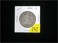 1856-O Seated Liberty half dollar