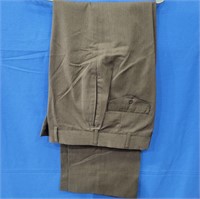 Trousers Mens Army Gabardine Green