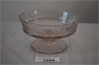 Clear Glass Compote