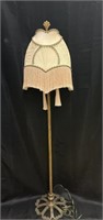 Victorian Fringe and Lace Floor Lamp