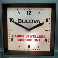 Vintage Bulova Advertising Clock - Burford Ontario