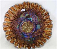 M'burg Whirling Leaves crimped edge bowl