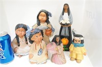 6 Southwest Pottery Figurines