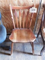 Miles Standish Line arrowback maple chair,