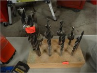 BRAD POINT DRILL BITS AND DRILL STOPS