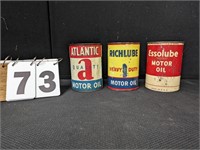 Atlantic, Richlube & Essolube Oil Cans