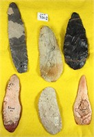 Frame of 16 Flint Relics