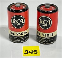 Vtg RCA Victor Co Size D Batteries