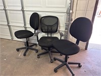 Rolling Office Chairs Qty 3