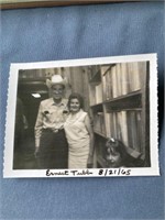 Autograph Ernest Tubb, black-and-white photo