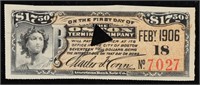 1906 Boston Terminal Company $17.50 Note Grades Ch