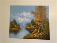 Woodsy Painting by R Delind 20”x24”