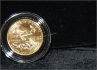 1999 $10 gold American Eagle coin - 1/4oz