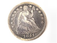 1851 Bust Half Dime