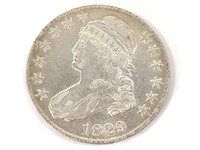 1829 9/7 Bust Half Dollar