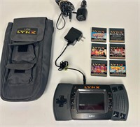 Atari Lynx MK2 Handheld Games Console + 6 games