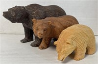 Wood Bears Decor 
Appr 7.5 in - 5 in