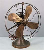 General Electric 12" Oscillating Brass Blade Fan
